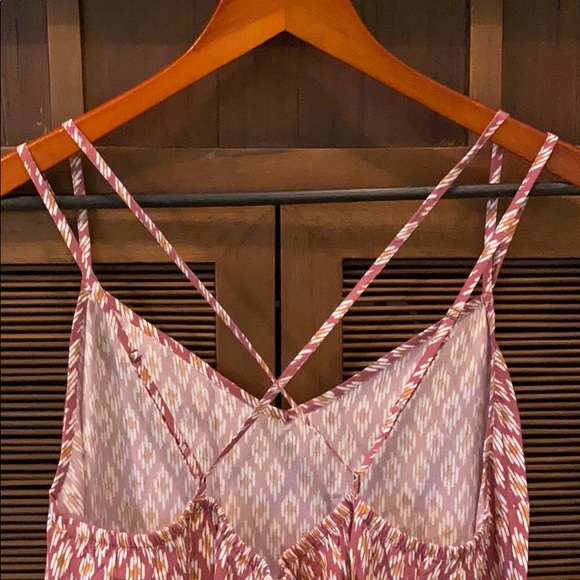 Pink Print Midi Dress - Picture 2 of 3